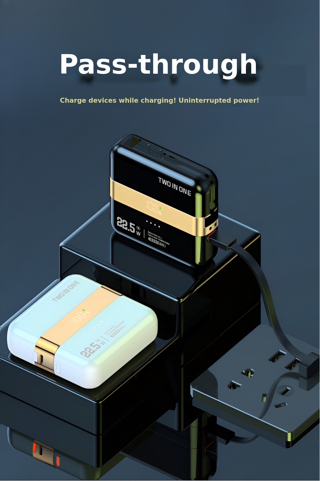 [Split in Two?] 10000mAh Fast Charging Power Bank with Docking Design ...