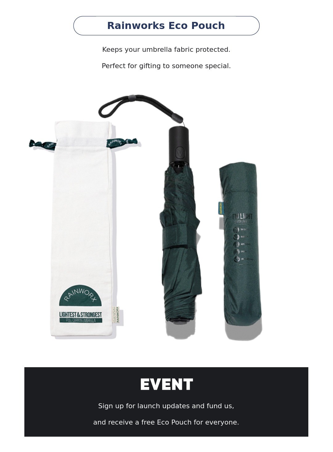 Cumulative 260 million] A super-lightweight carbon umbrella