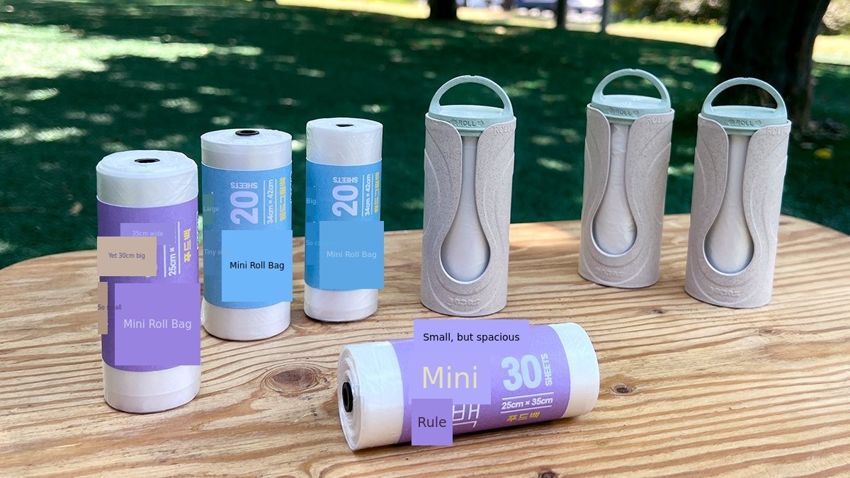 Mini Roll Bag: Compact in Hand Big on Capacity! Your Everyday Convenient Vinyl Bag