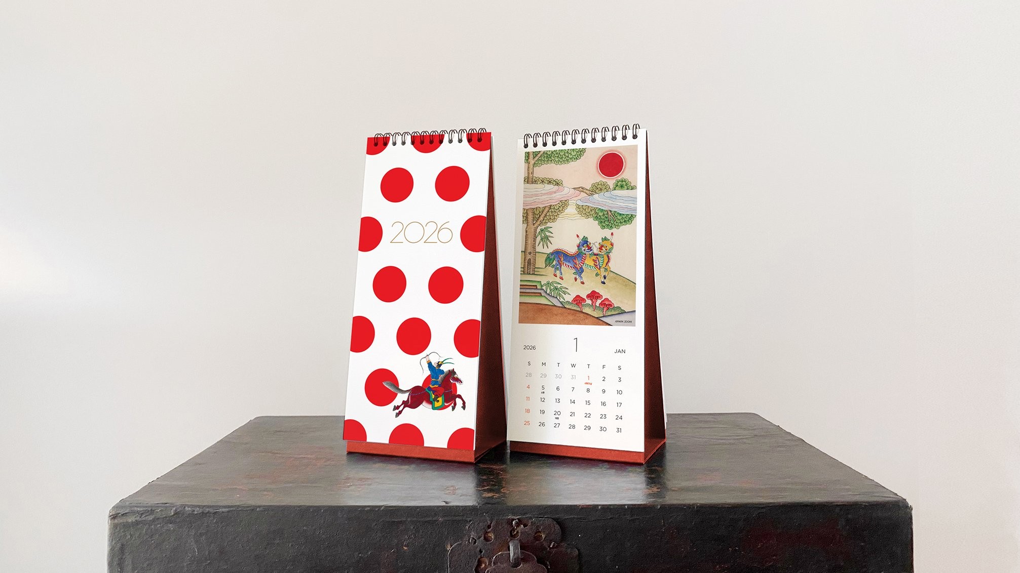 [Holiday Gift] 2026 Modern Minhwa Calendar Bringing Good Fortune