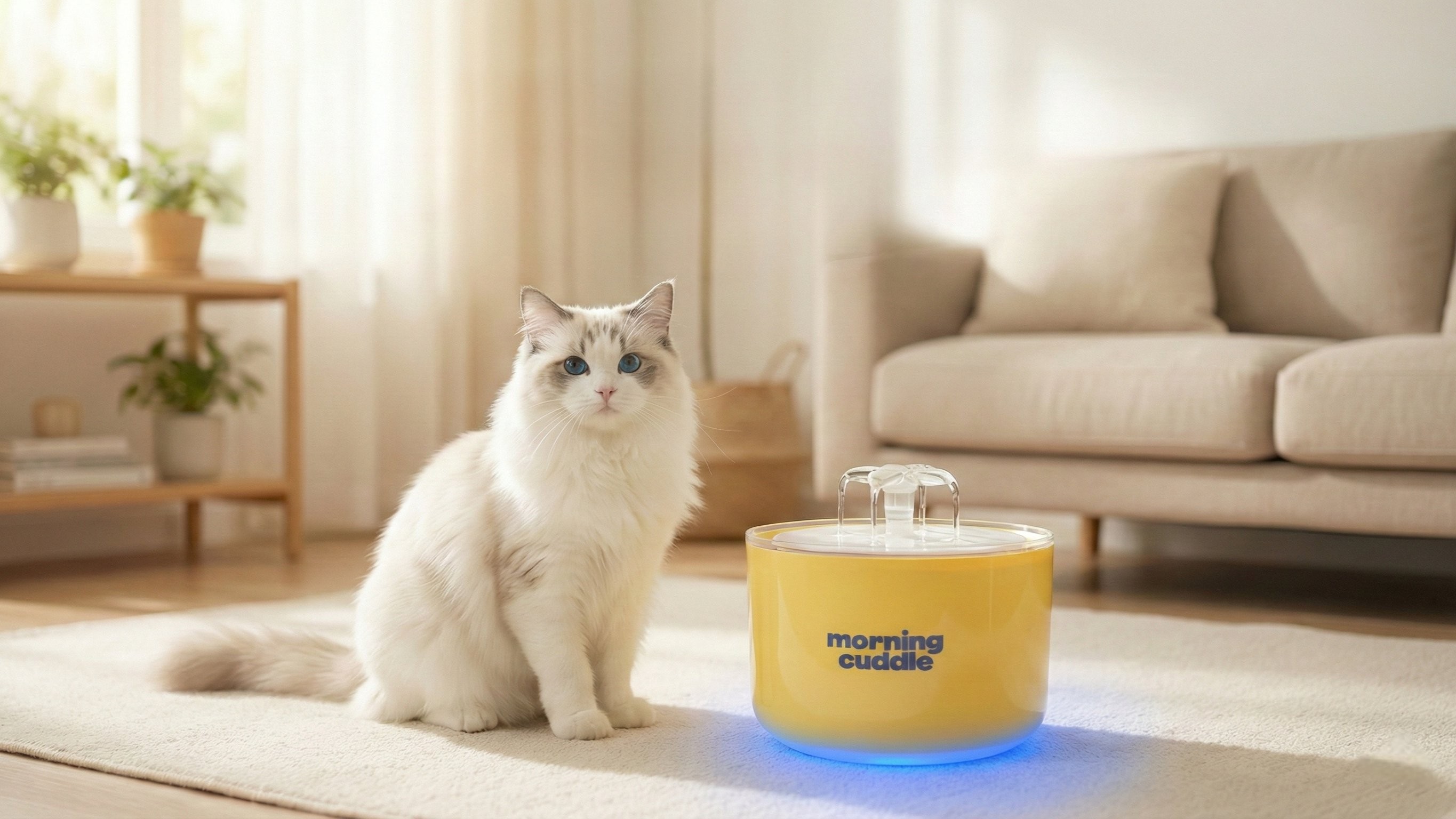 [Essential for Busy Pet Parents] Easy-Clean Wireless UV Sterilizing Pet Water Fountain