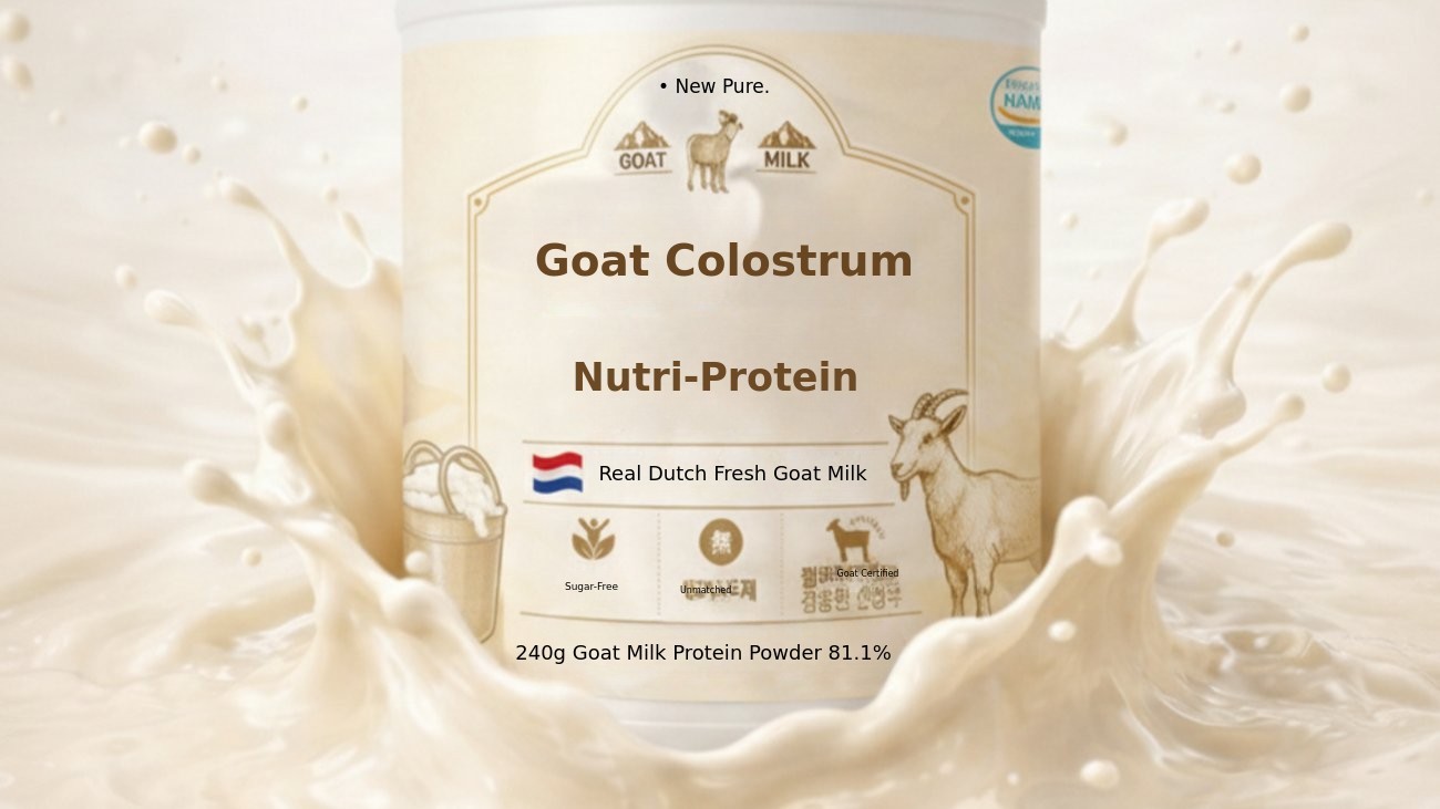 [98% Premium Dutch Goat Colostrum] Nutrient-Rich Goat Milk Protein