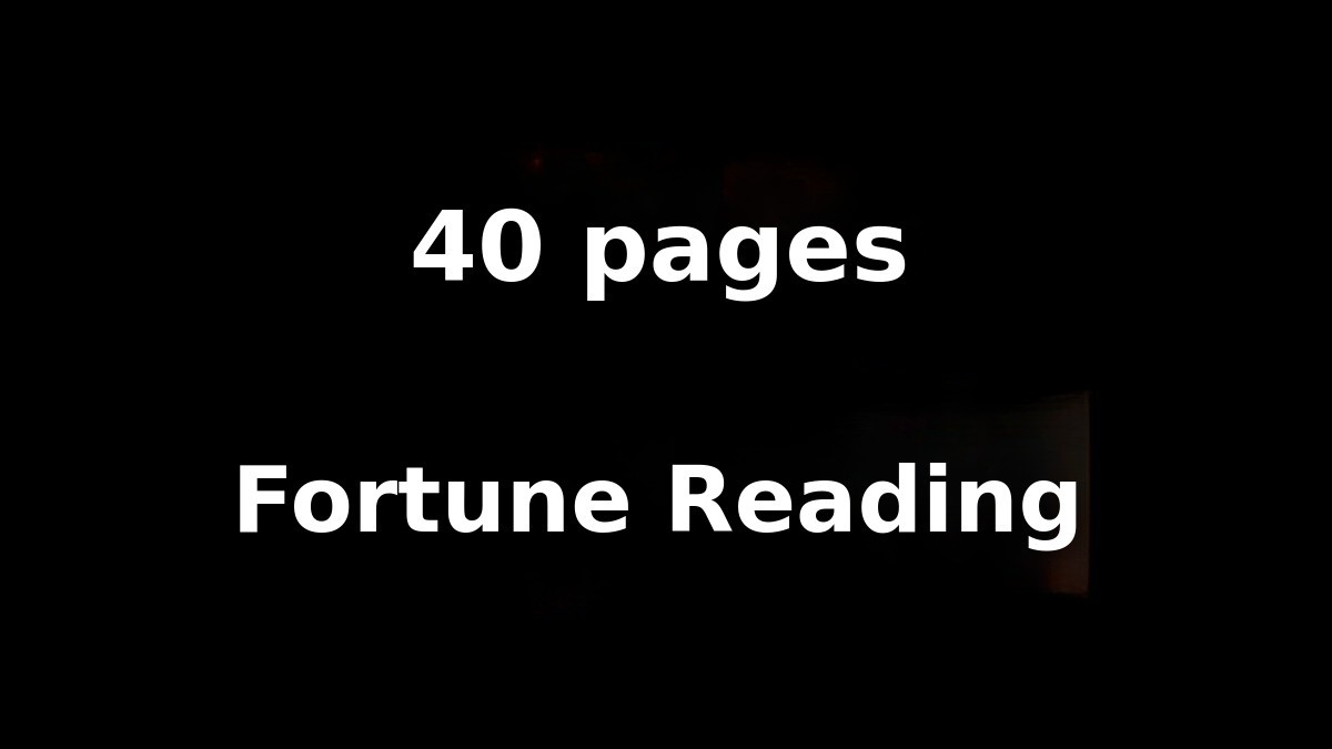 Personalized 40-Page Fortune Reading