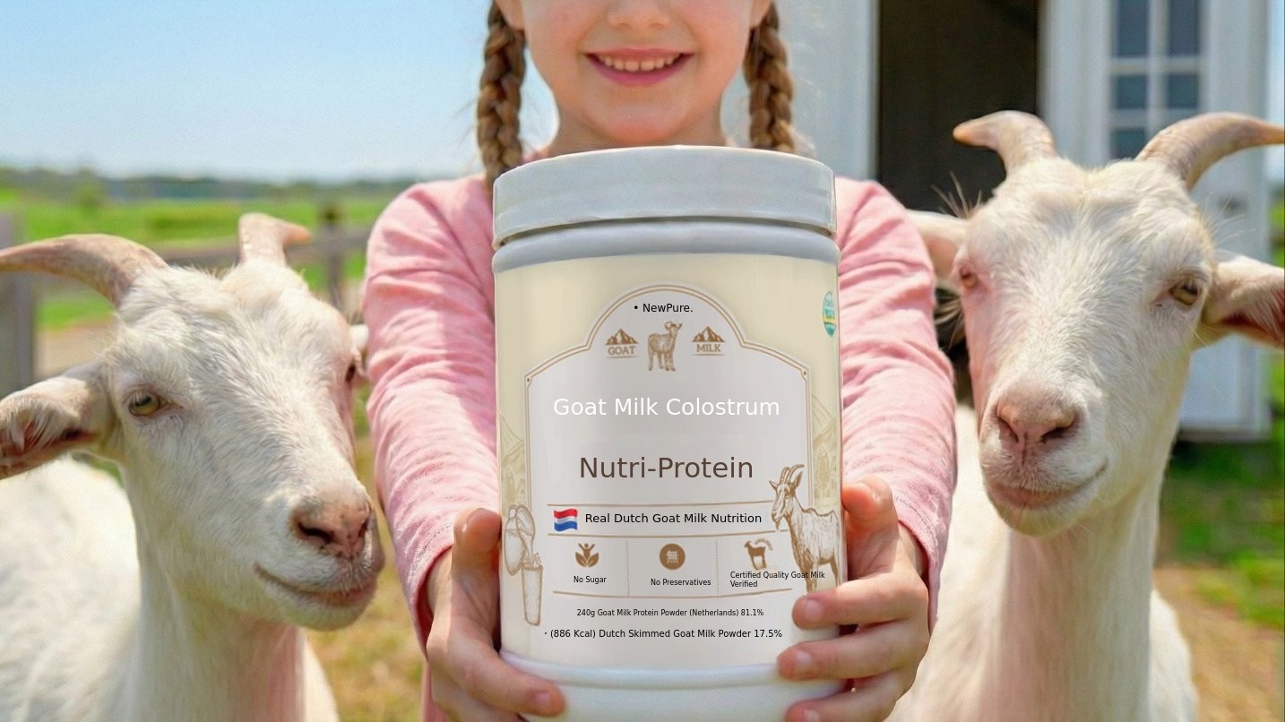 [98% Premium Dutch Goat Colostrum] Nutrient-Rich Goat Milk Protein