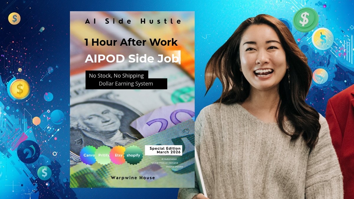 Earn Passive Dollar Income in 1 Hour After Work with AI-Powered POD Side Hustle