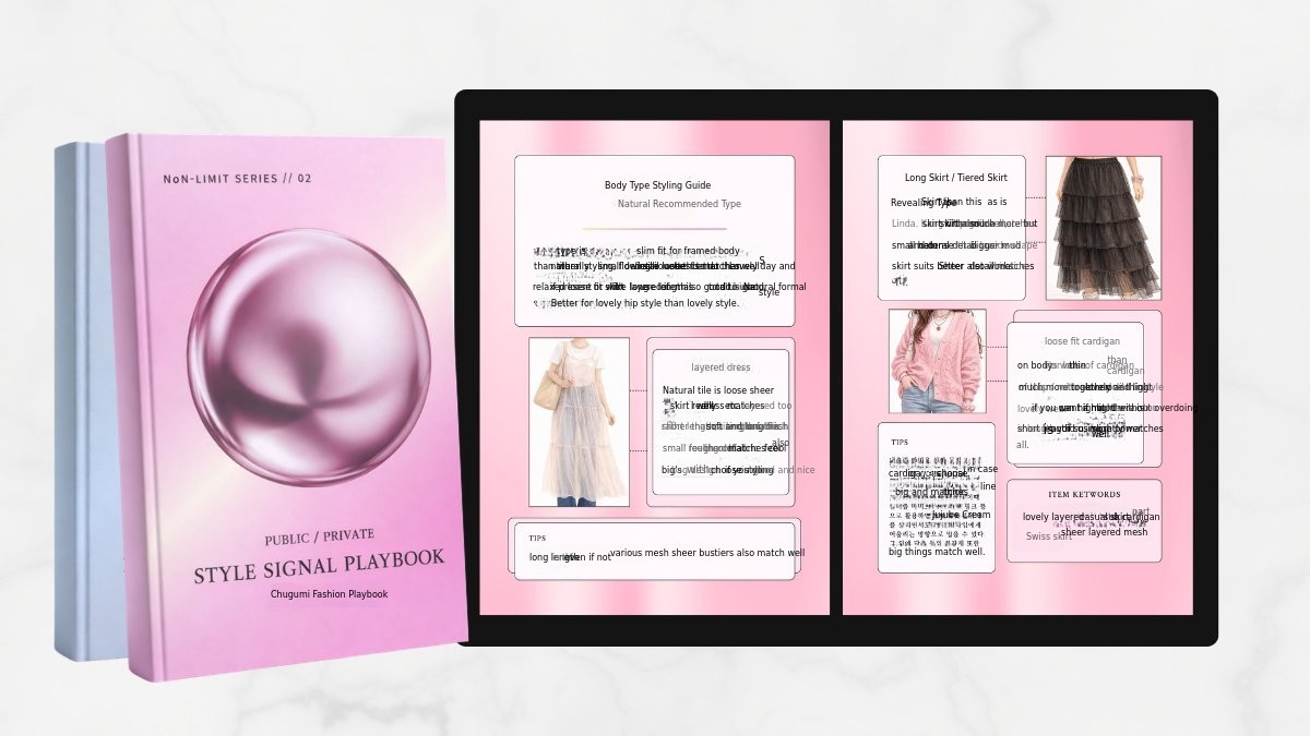 Closet full but nothing to wear? Discover your perfect <Chugumi Style Blueprint>