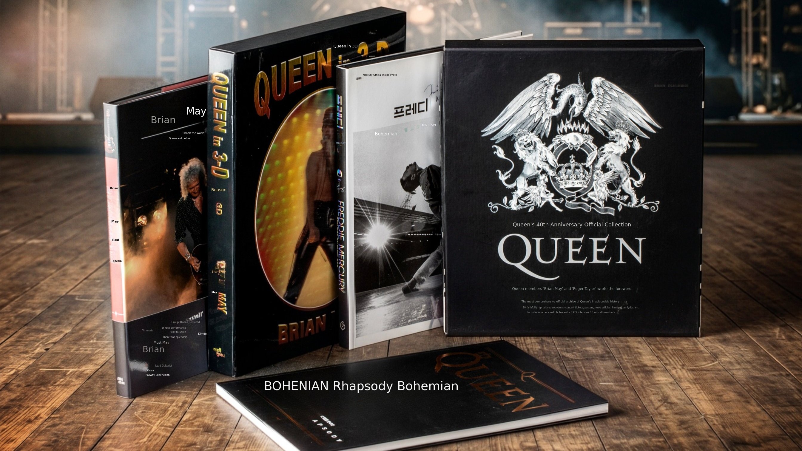 Experience 40 Years of Queen’s Legendary Stage! Official Queen Archive Artbook Collection 6 Volumes