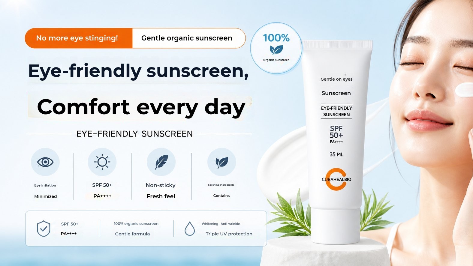 Finally a sunscreen that won’t sting your eyes 👀