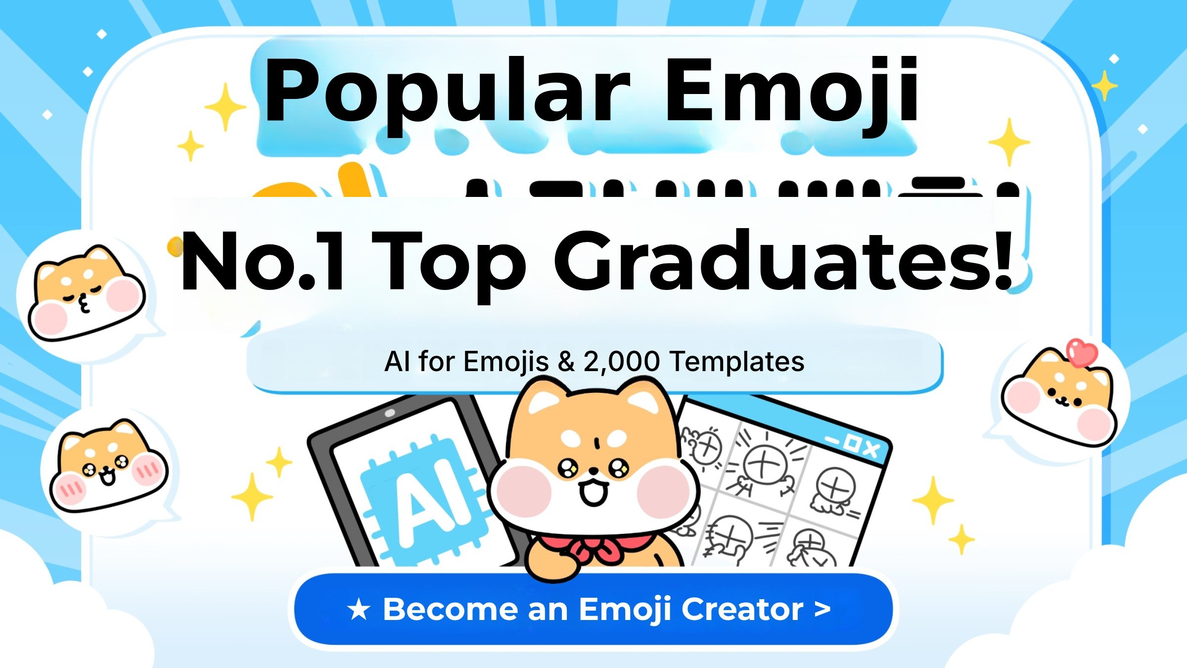 AI-powered Emoticons + 2000 Templates: Launch Your Emoticon Artist Journey