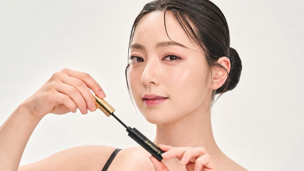 Light natural pea-extract black serum for clearer eyes without mascara weight