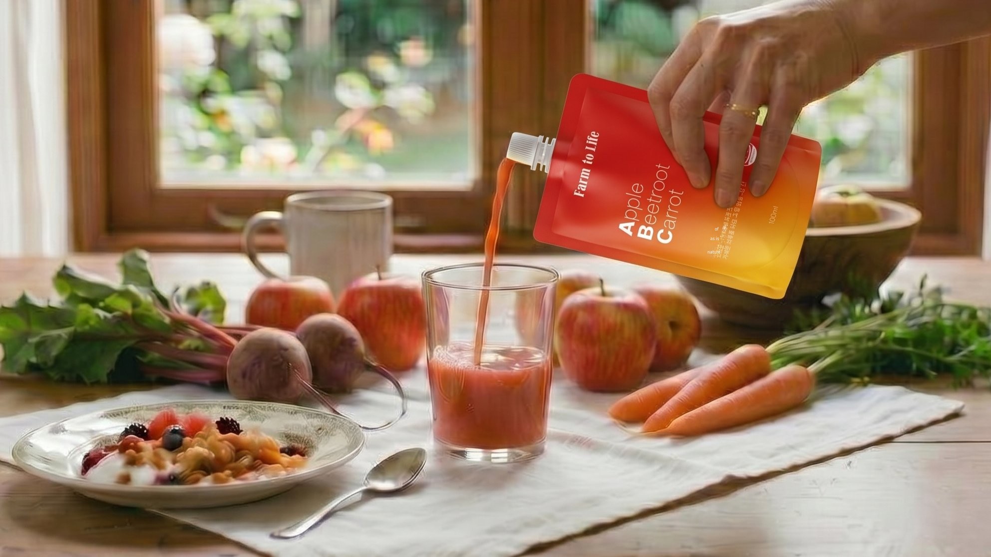 [First Release] NFC-Pressed ABC Juice with Uiseong Apples Shelf-Stable｜Supporting Fire-Affected Farmers