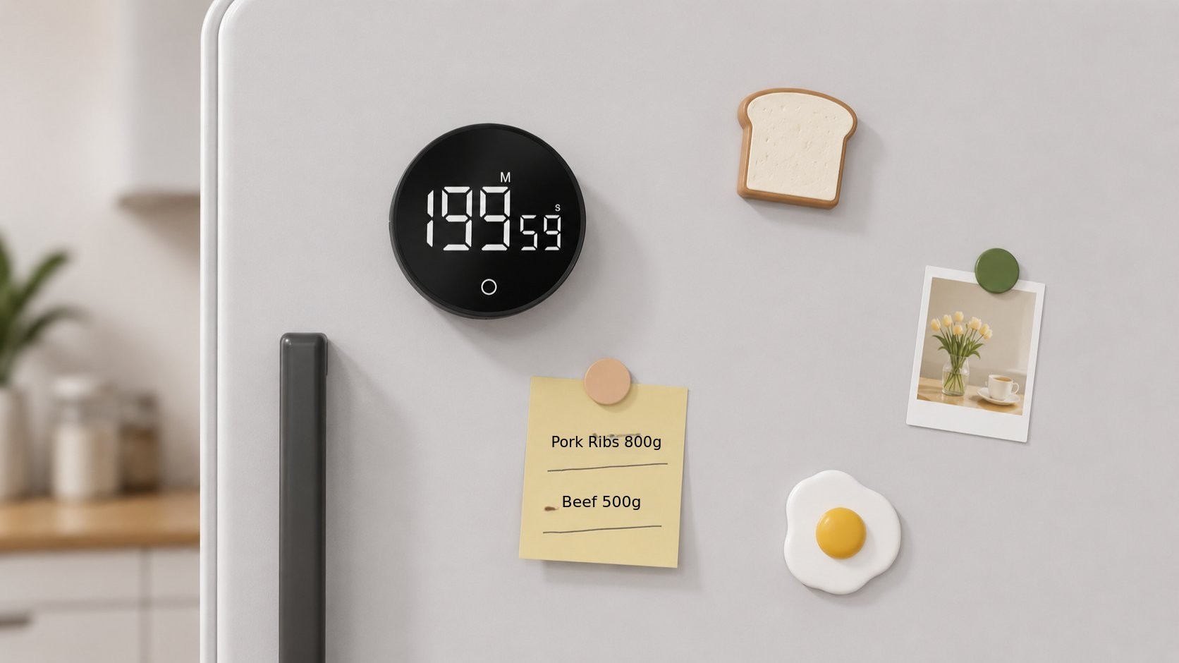 "Just twist—no buttons needed. The most intuitive LED timer."