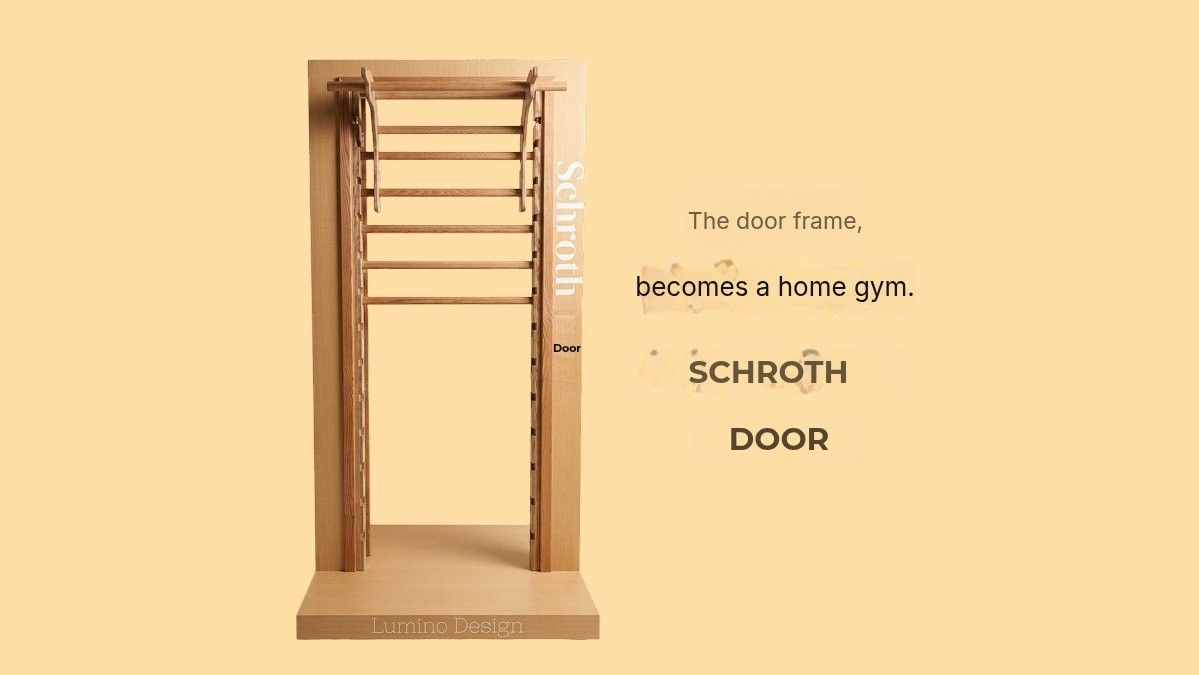 [Over $8M in Sales!] Transform Your Doorway into a Home Gym with the Schroth Door for the Whole Family