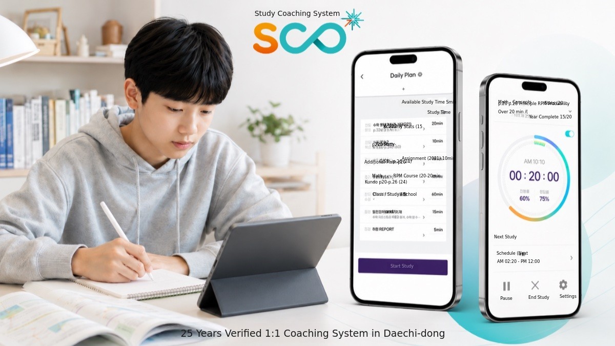 [Tested in Daechi-dong] 1:1 Online Coaching to Turn Learning into Mastery