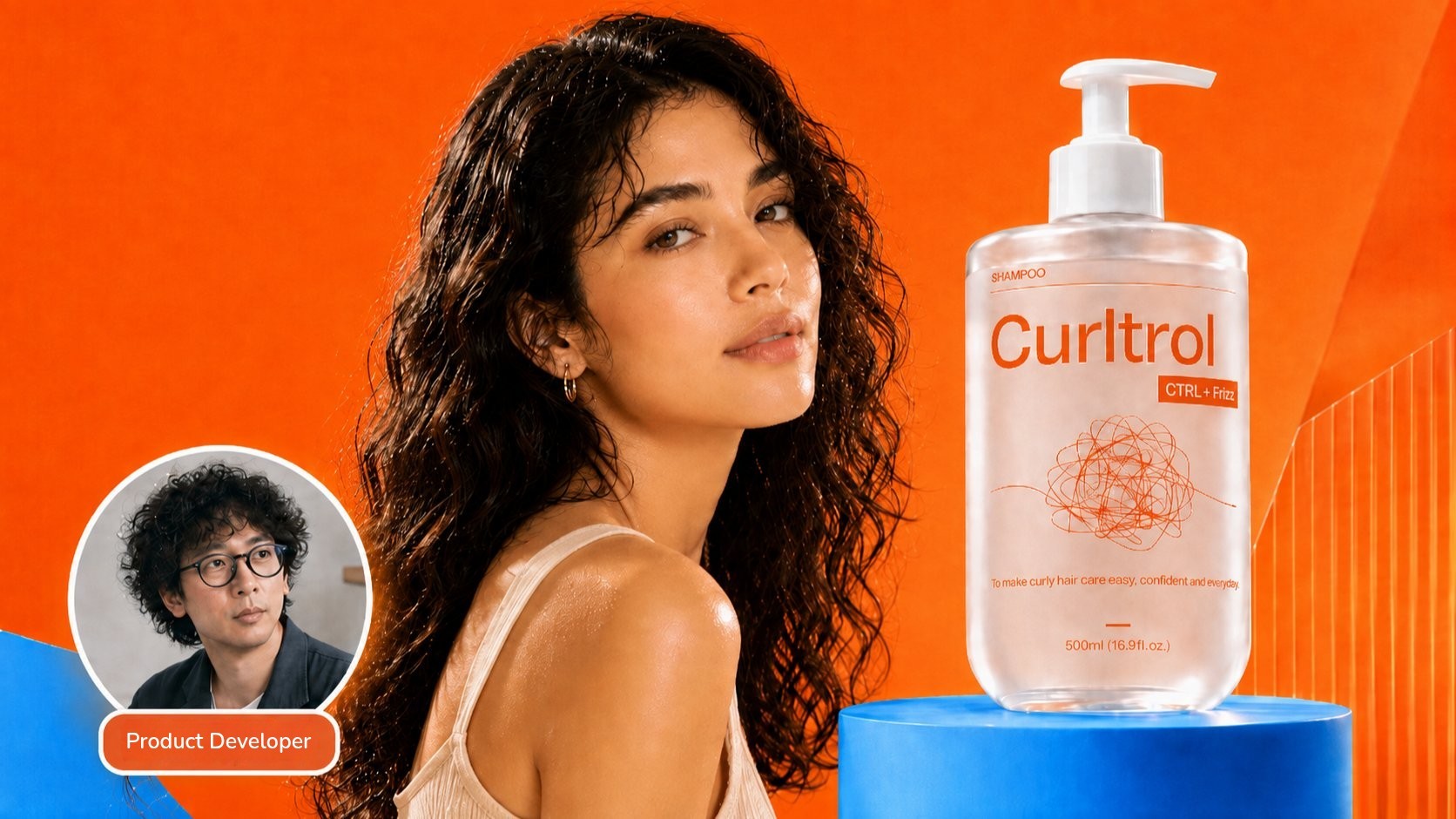 A shampoo crafted by a lifelong curly-haired founder made exclusively for curly and wavy hair