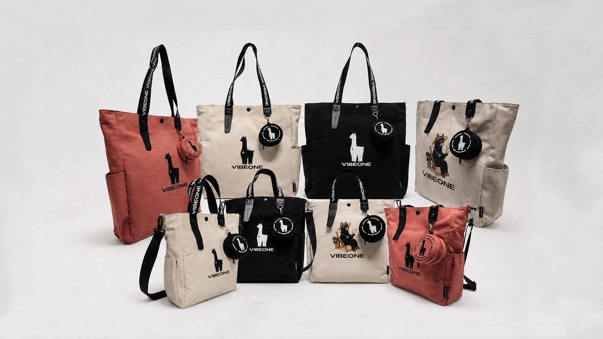 Everyday bag upgraded with waterproofing and extra storage. Includes keyring and rain cover.