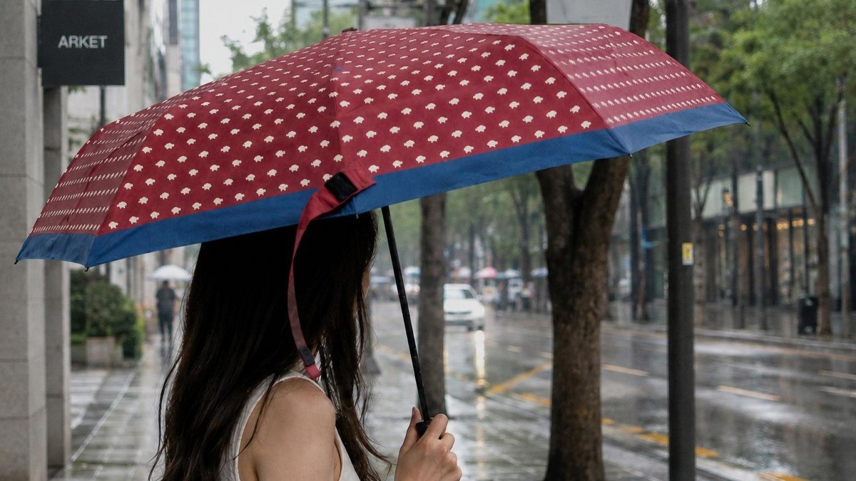 Fold and forget the hassle. Self-Align Folding 3-Section Automatic Umbrella
