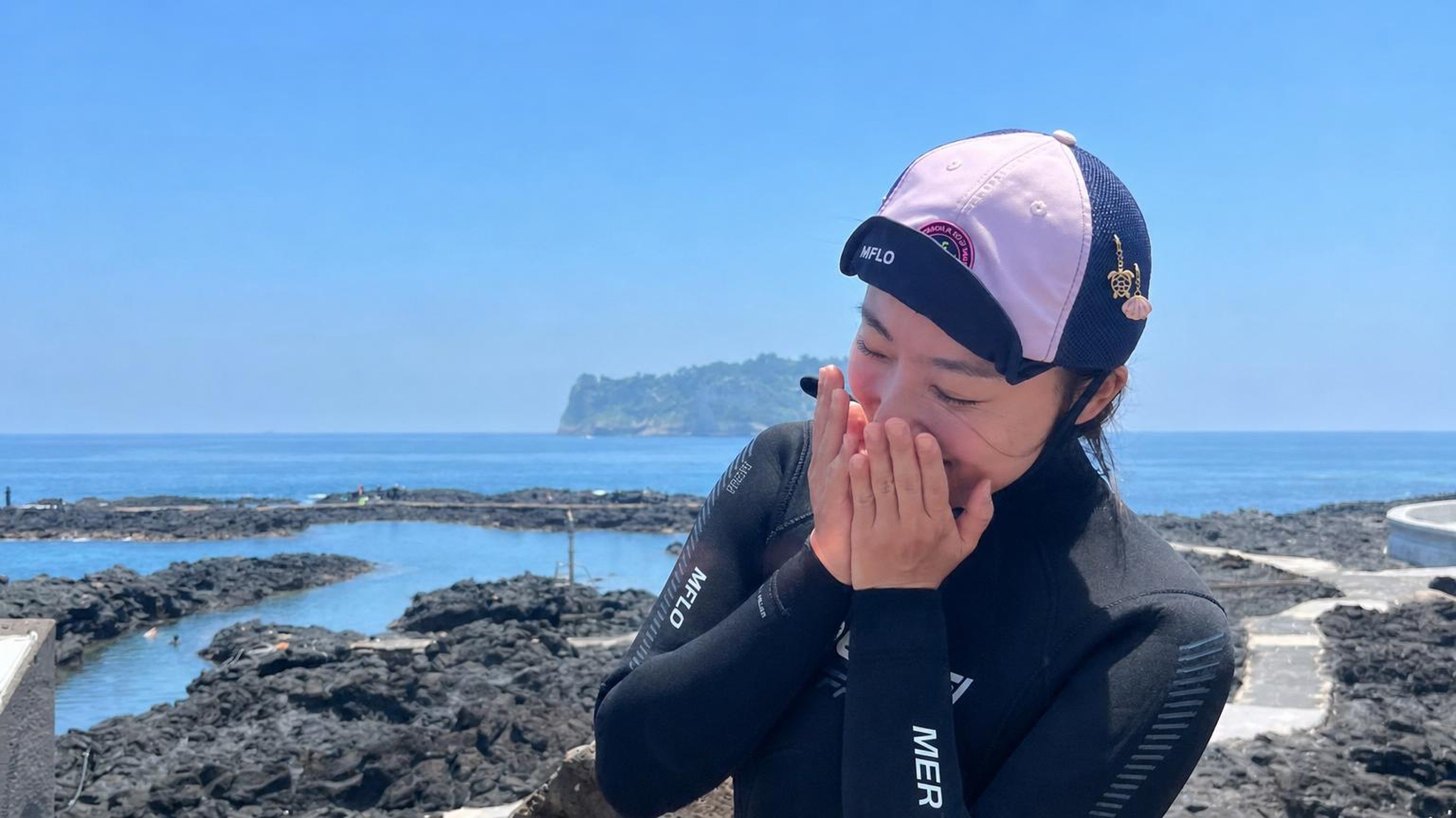 “Mersona Water Cap from Jeju Sea” Perfect under sun and underwater