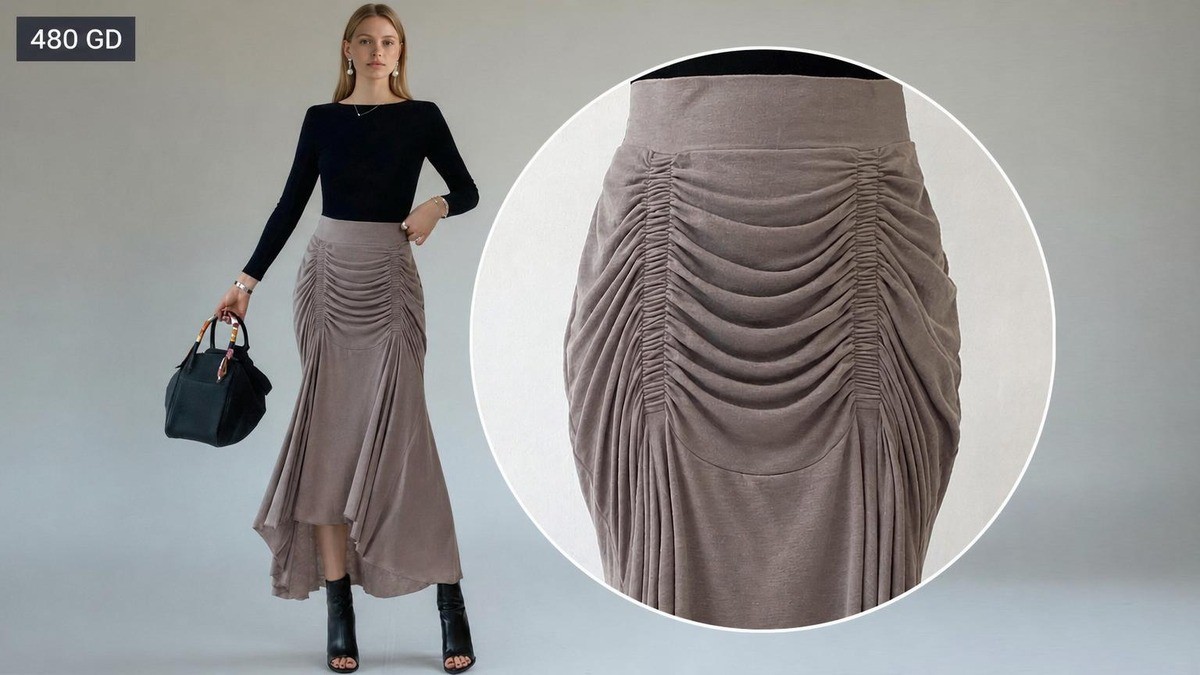 [6th Encore] Draped Elegance in Every Step The Shirred Mermaid Skirt