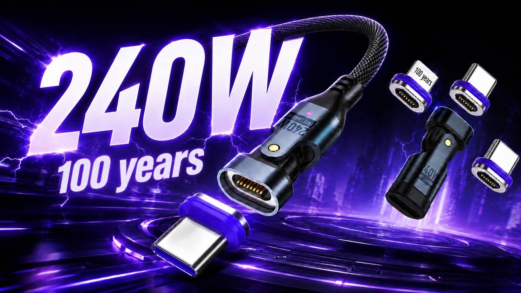 One Cable to Rule Them All: 240W Magnetic Charger for MacBook to Galaxy
