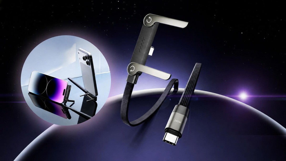 [New in ’26] 2-in-1 Stand & 240W Ultra-Fast Charging Cable