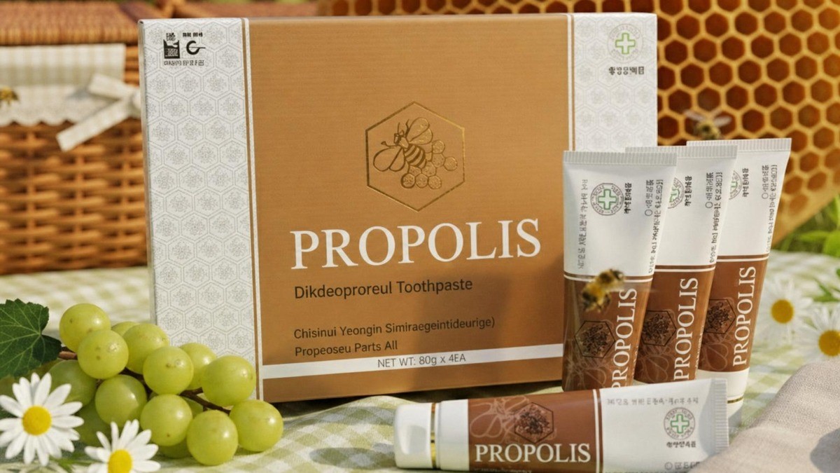 Experience a refreshing burst of wellness with propolis the hive’s natural vitality!