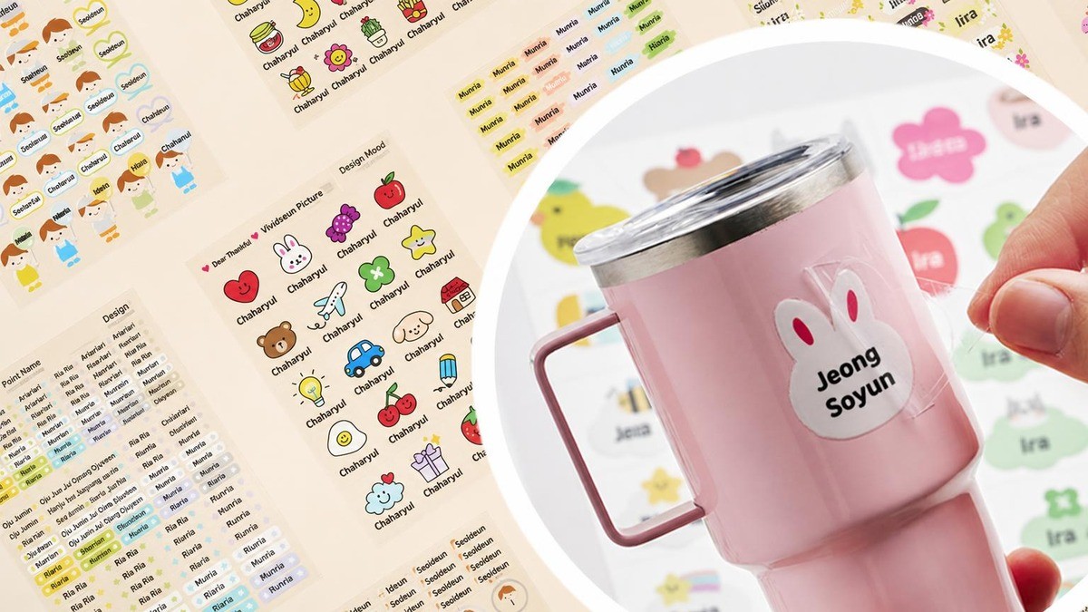 [Last Chance] Perfectly Waterproof <Name Stickers> Sleekly Designed as If Engraved!