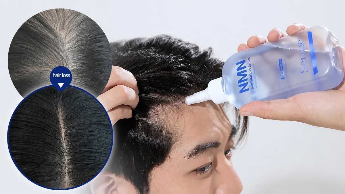 Stop Overpaying for Small Hair Loss Ampoules! Large-Volume NMN Scalp Serum to Pour On