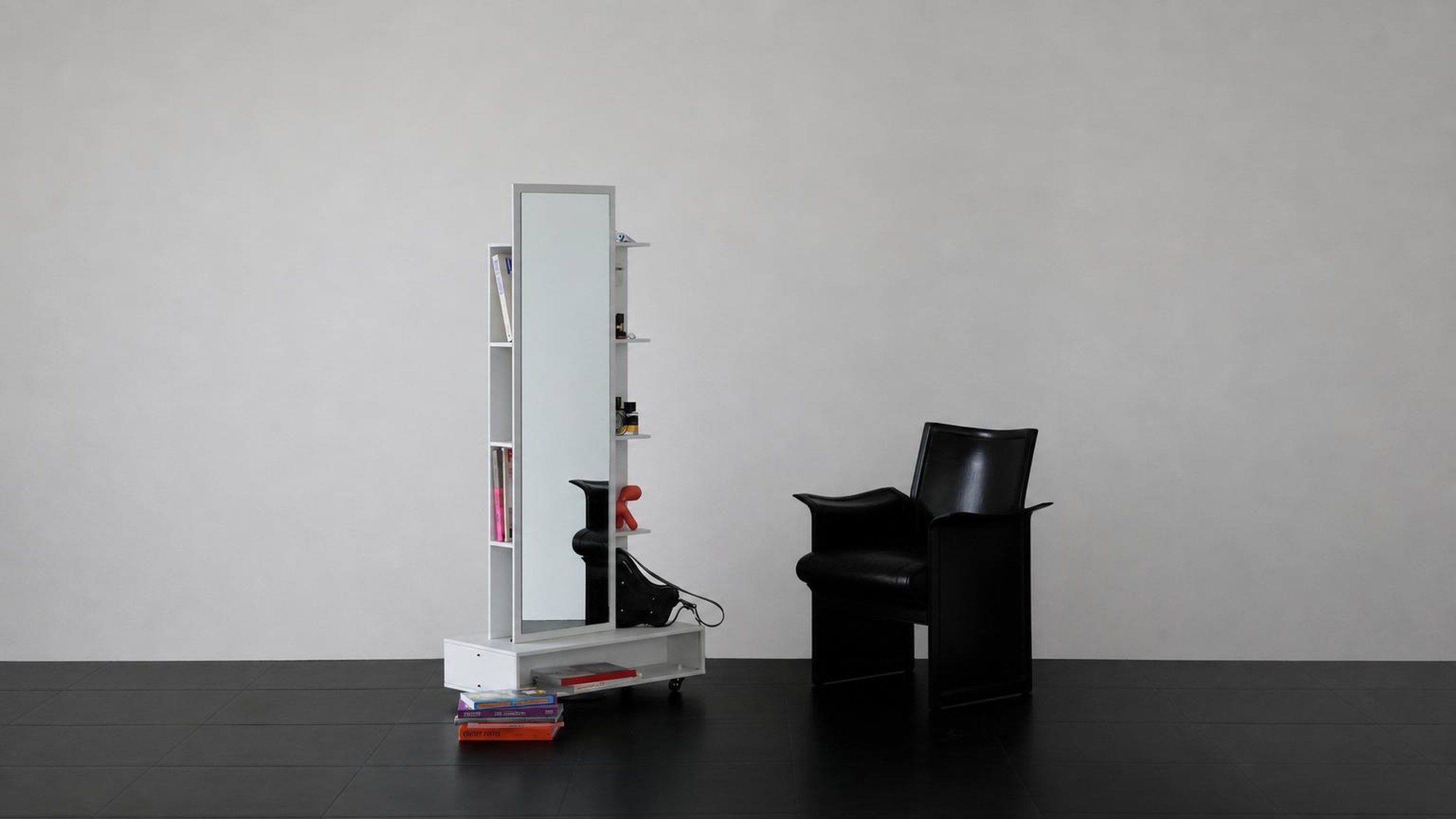 'Collage' Trolley Mirror: Stylish Storage Meets Everyday Life