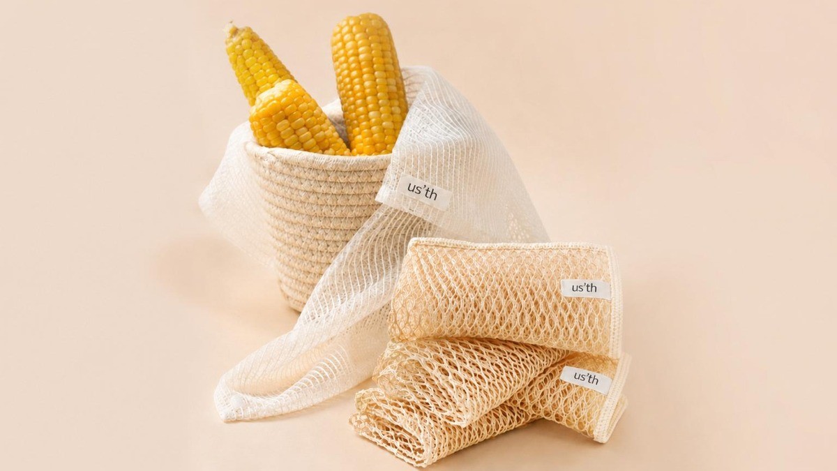 Beat Summer Sweat and Odors! Made in Korea Corn Shower Towel + Corn Scrubber