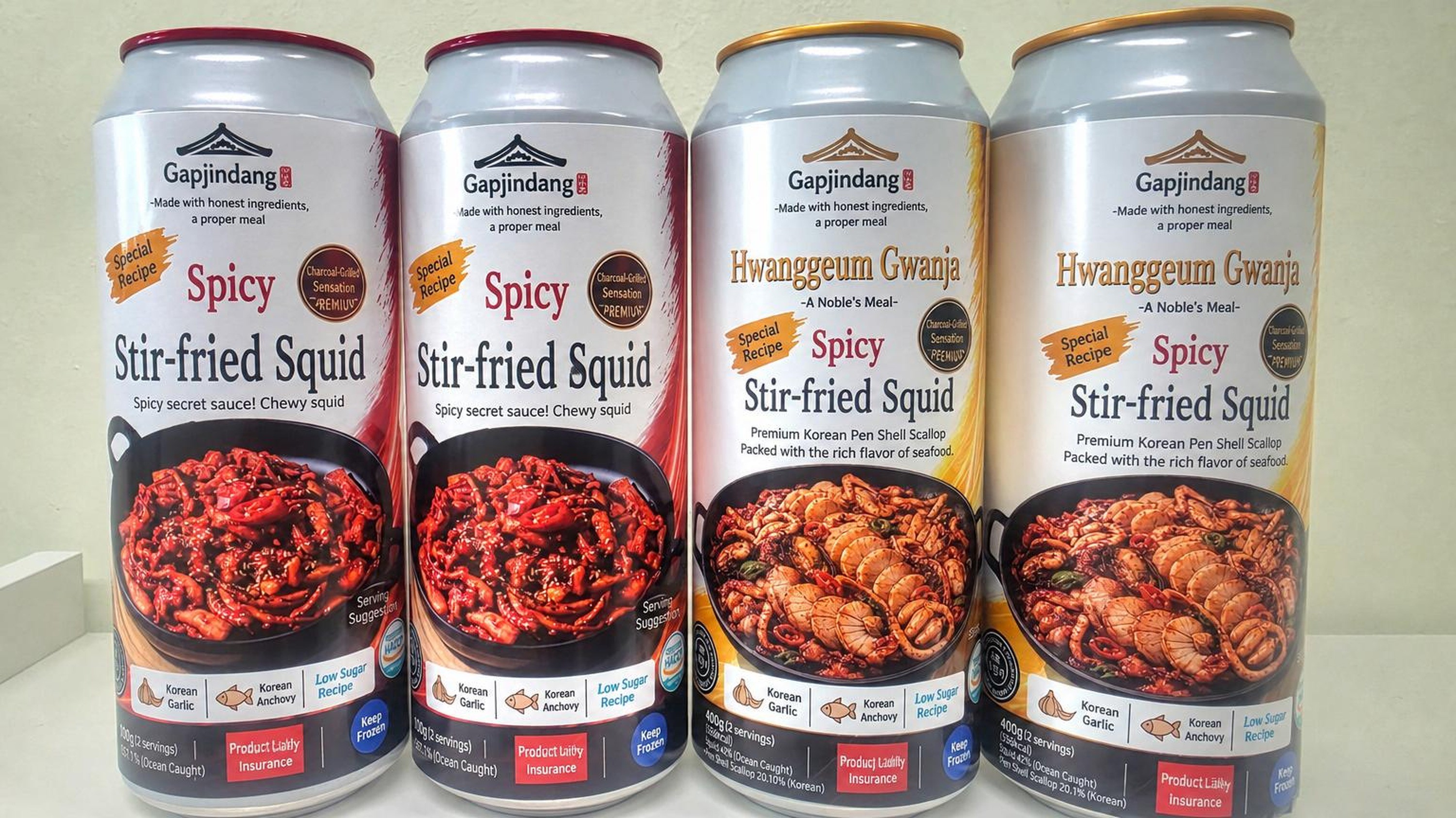 100% Korean Scallops & Spicy Stir-Fried Squid A Fine Dining Delight~
