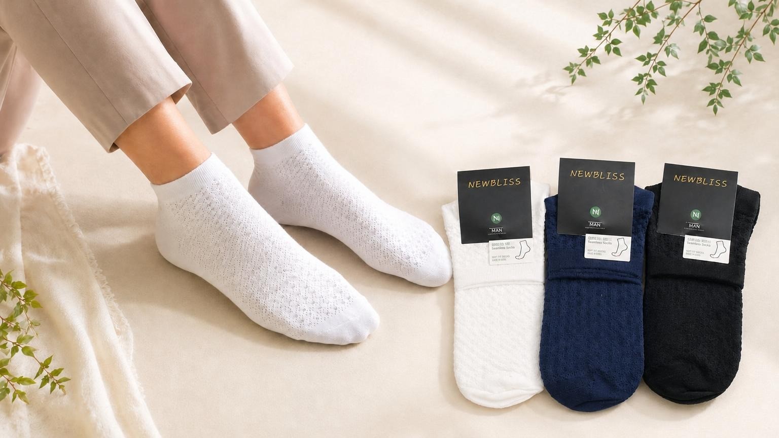 Versatile Comfort: Premium Seamless Men's Ankle Socks for All-Day Wear
