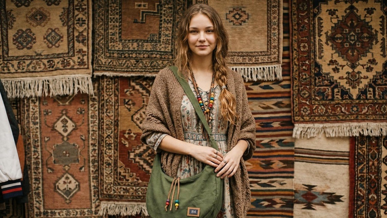 Carry Romance Everywhere with the Vintage Stonewashed Half-Moon Bag