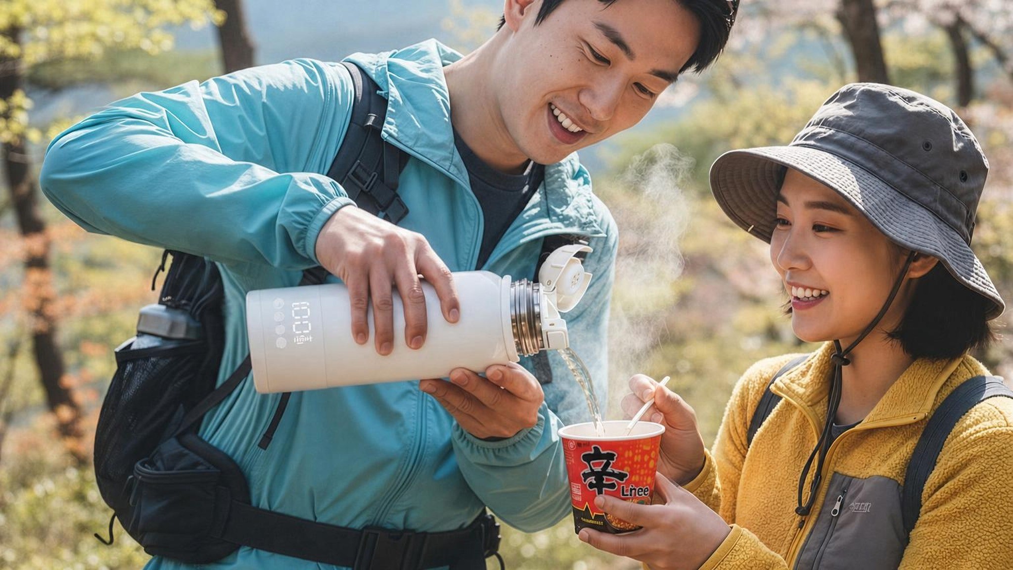 500ml 대용량 100˚C 끓는 무선 휴대용 가열 텀블러