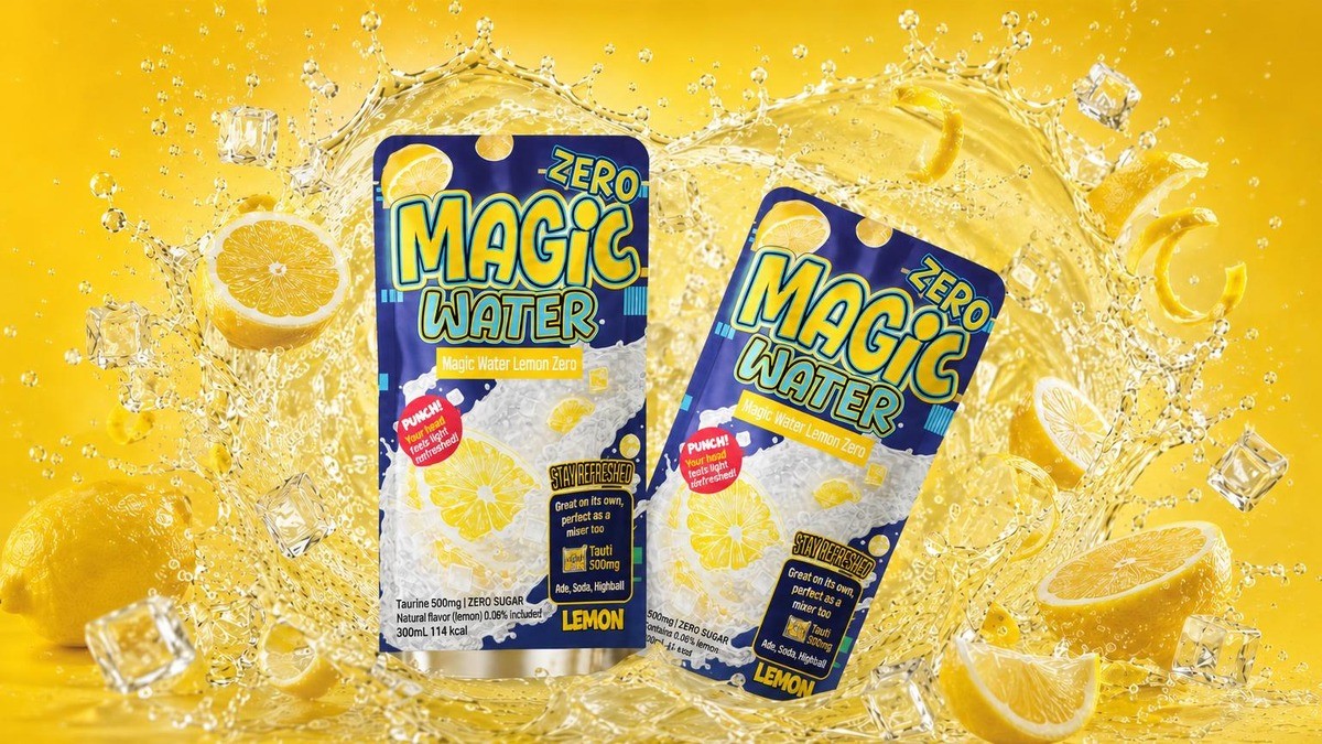 "Water or jelly?" Experience the chewable lemon zero jelly water Magic Water