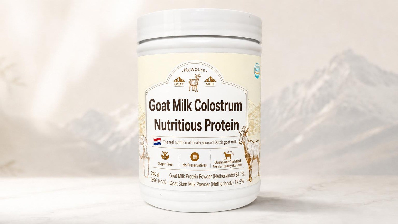 [Just $10/day] Premium Dutch Goat Colostrum Protein