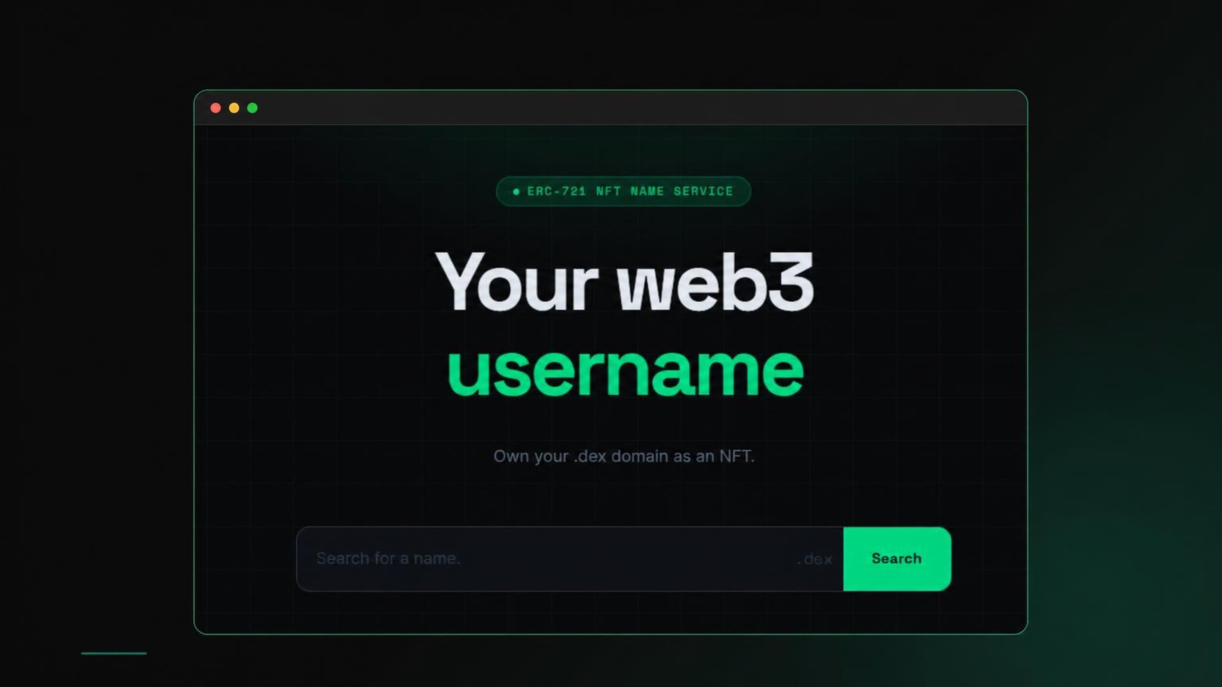 [Korea's First] One Name Infinite Possibilities! On-Chain Name Service DEXignation