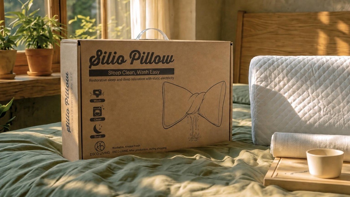 Wash in the morning sleep fresh on the silicone pillow by night