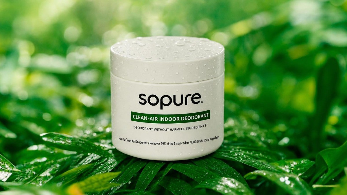 Powerful indoor deodorizer that refreshes stale air-conditioned air for hours
