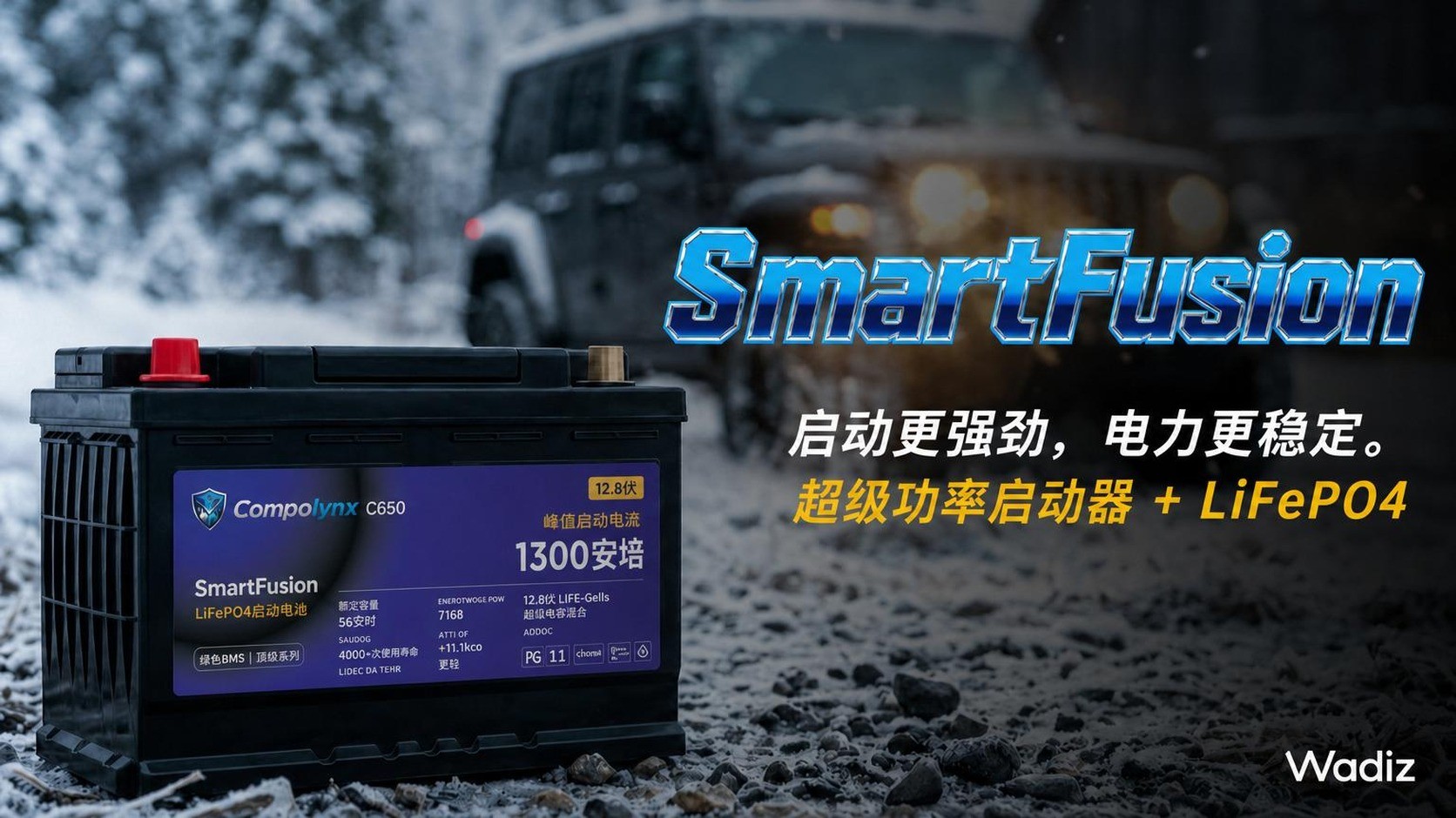 SmartFusion 12V 混合动力汽车电池