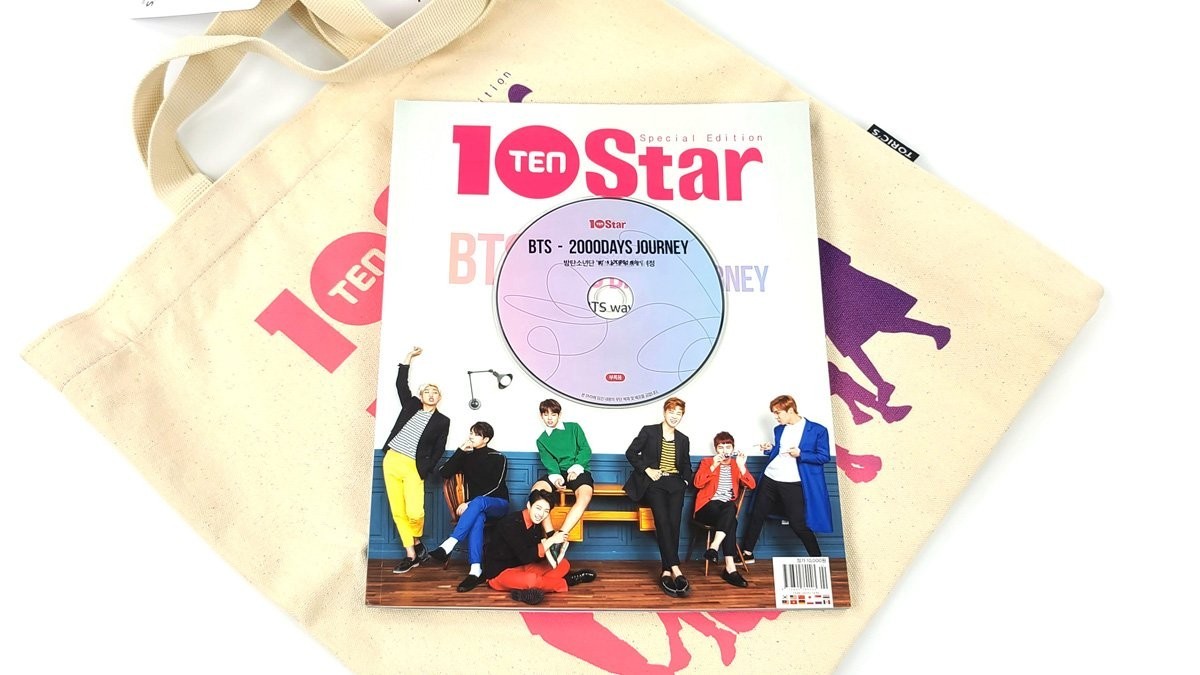 BTS 10STAR Official Limited Set: Photo Book + CD + Eco Bag +