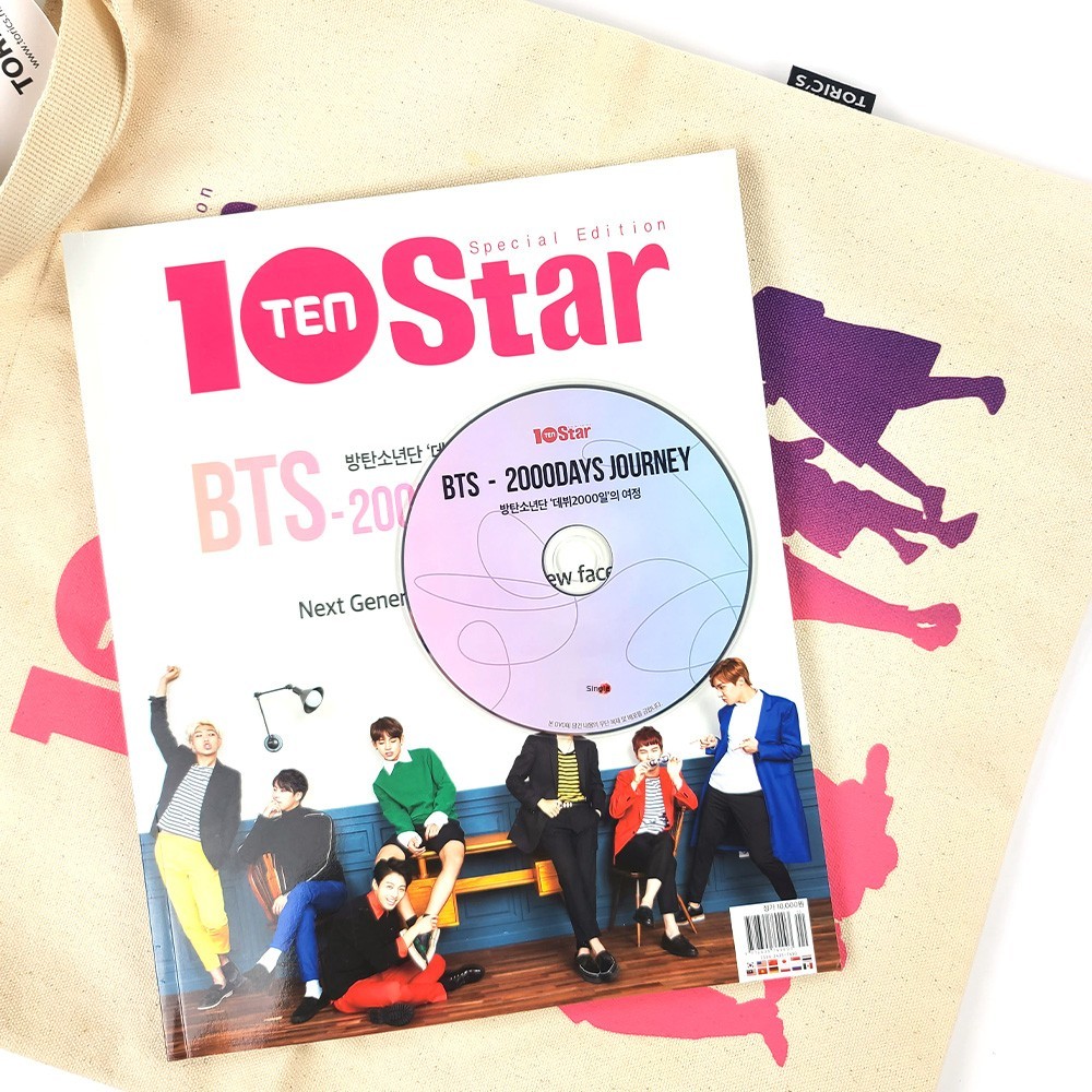 BTS 10STAR Official Limited Set: Photo Book + CD + Eco Bag +