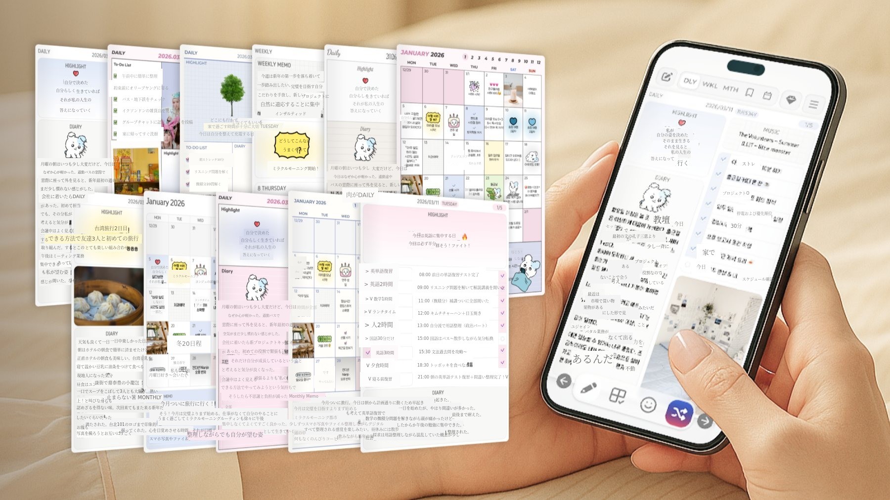 [単独ローンチ] 記録がゲームのように楽しくなるダイアリーアプリ <새나노트>