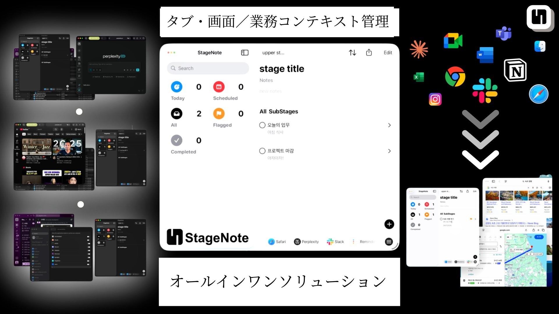 理想のワークスペースへ瞬間移動！時間節約の革新、ワークフローマッピングツール