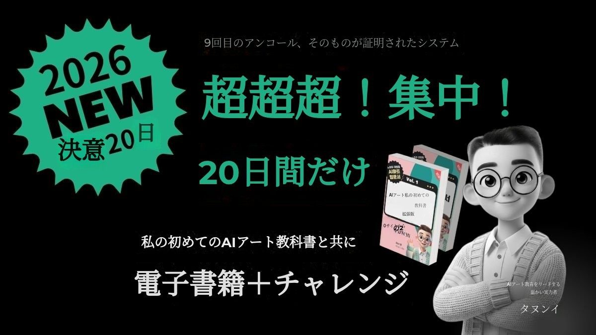 [9回目/累計20億] AI初心者から60日で初収益、AIアートのすべて