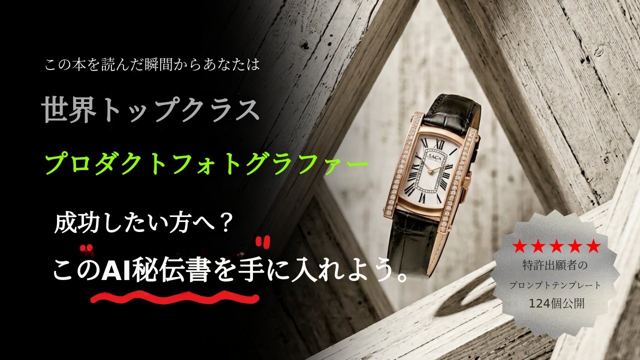 特許出願者が教える利益を生むAI製品画像実践プロンプト集