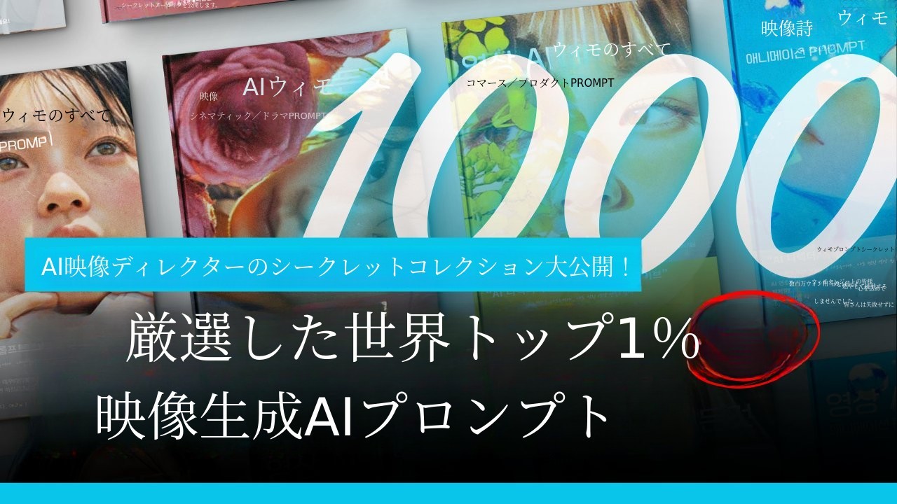 🔥現役AIディレクター直伝！シークレット動画プロンプト1000選🔥