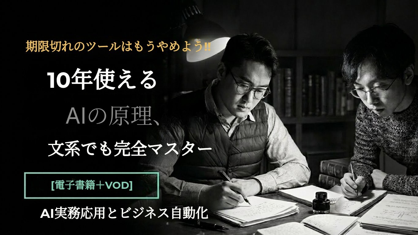 一度学べば10年役立つAI基礎講座『AI実務導入と業務自動化』