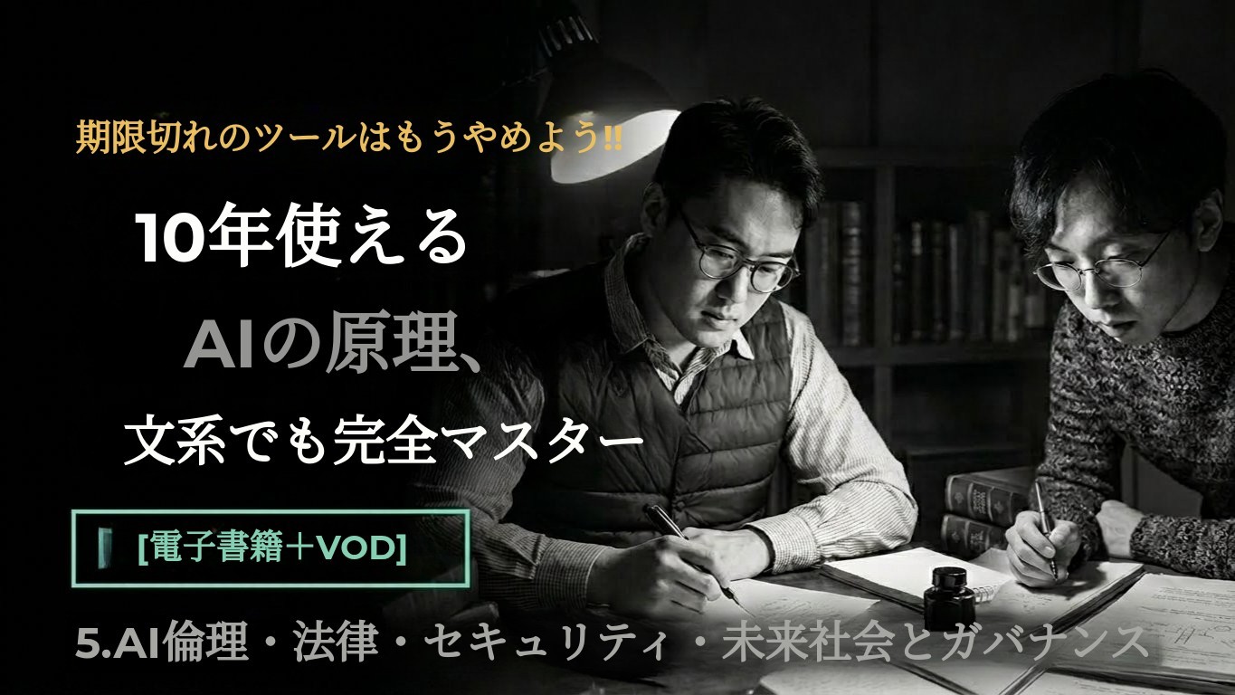 一度学べば10年使えるAI基礎講座『AIガバナンス』