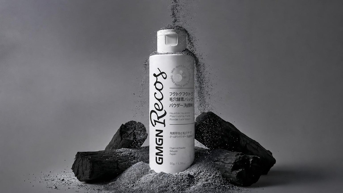 ブラックヘッド＆毛穴皮脂ケア 炭＋海藻高配合の黒もち毛穴酵素洗顔料
